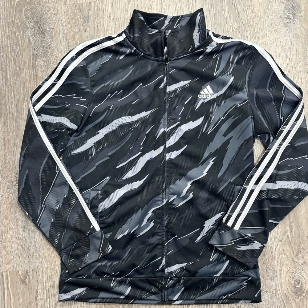 Adidas Monochrome zip up sweatshirt